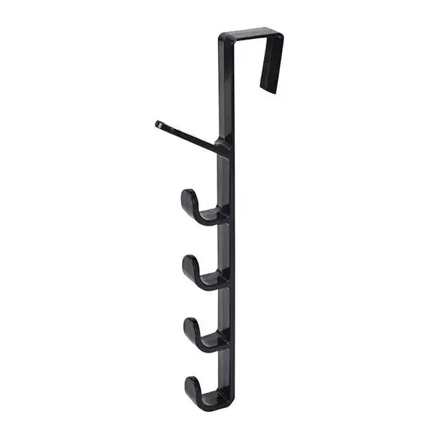 Behind the Door Coat Hook Hanger Storage Rack detail view