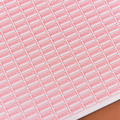 1000pcs/pack Warranty Void If Removed Sticker Security Seal Red Color Rectangle Shape Fragile Label
