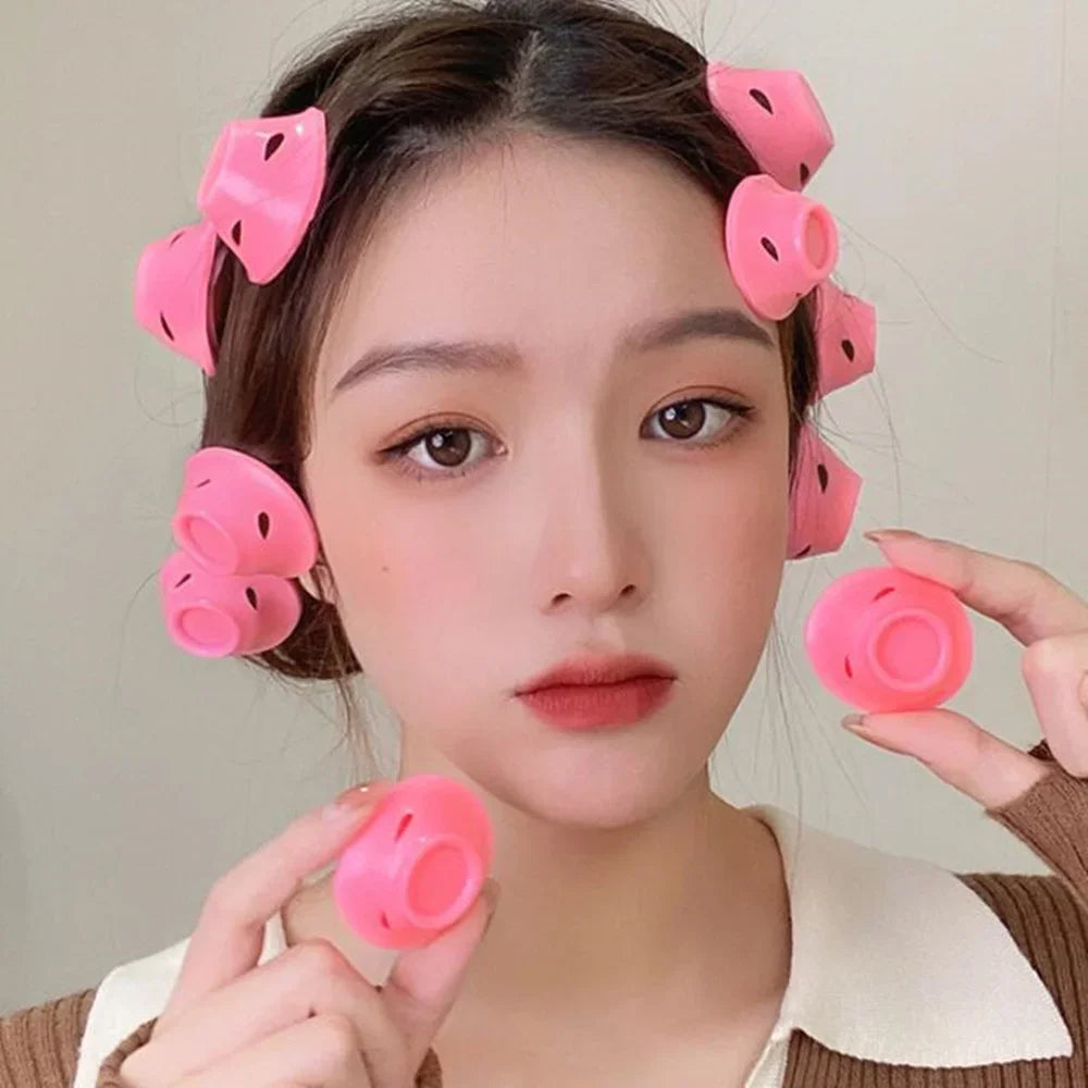 10pcs Heatless Hair Curlers Set | Soft Silicone No Heat Hair Rollers for Sleeping alternate view