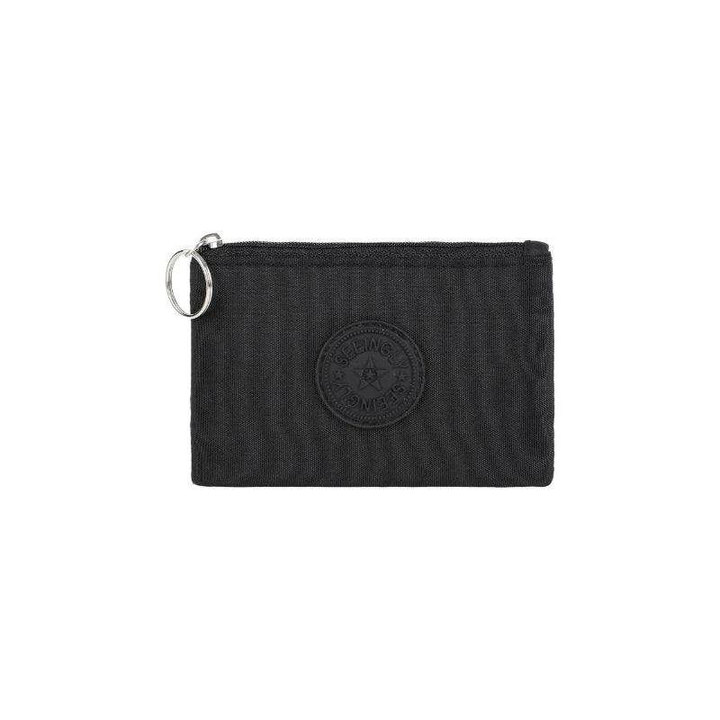 Casual Solid Nylon Coin Purse | Multi-Purpose Zipper Wallet Pouch alternate view