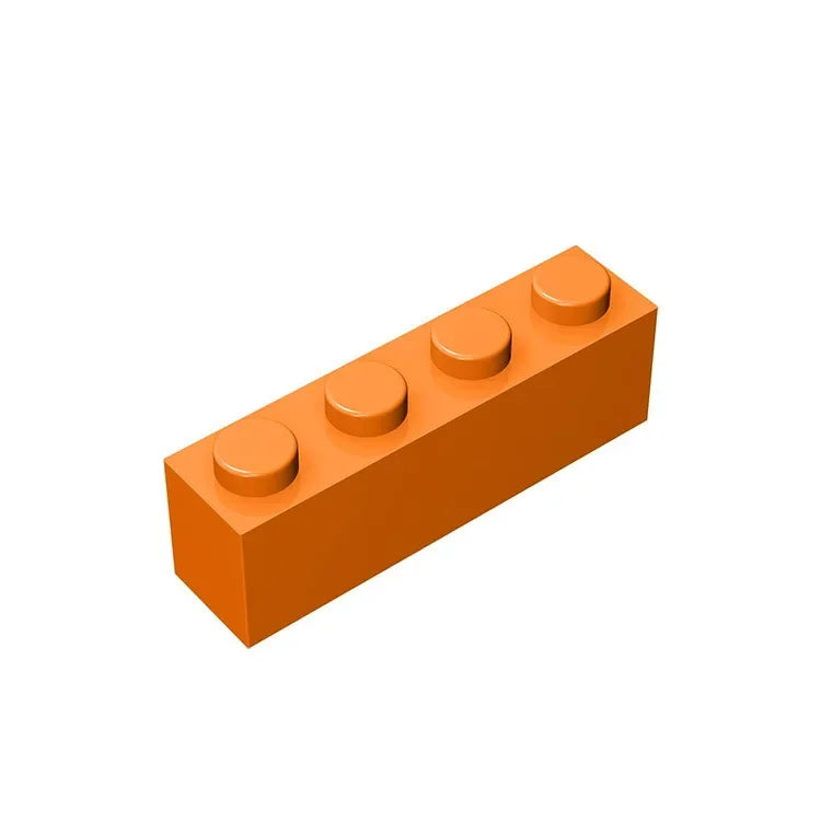 Gobricks GDS-534 Brick 1 x 4 without Bottom Tubes | Compatible Building Block Set alternate view