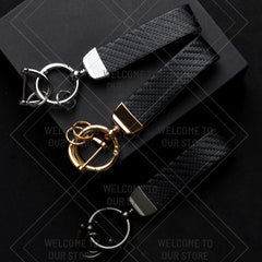 Skoda VRS Carbon Fiber Keychain | Car Emblem Key Ring for Citigo Kodiaq Yeti Rapid Fabia detail view