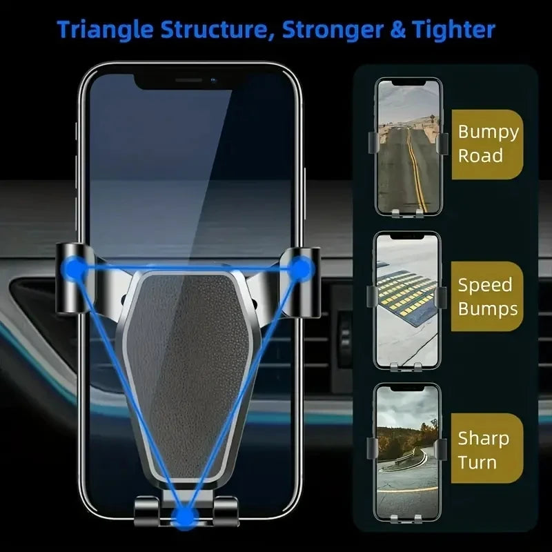 Car Phone Bracket- Automatic Gravity Multifunctional Universal Holder for Air Outlet Nav detail view