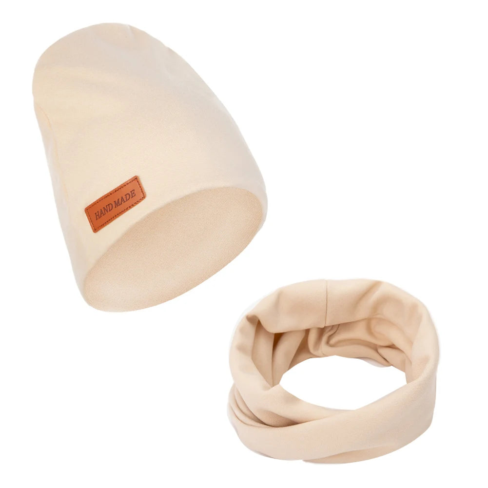 Baby Girls Turban Hat Set | 2-Piece Knit Beanie and Scarf for Infants alternate view