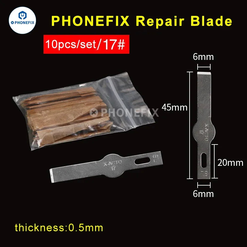 10pcs Precision Scalpel Knife Blades Set | Non-Slip Metal Engraving Craft Knives fo additional angle