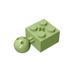 Gobricks GDS-976 Technical Brick Modified 2 x 2 with Ball Joint and Axle Hole | Compa lifestyle view