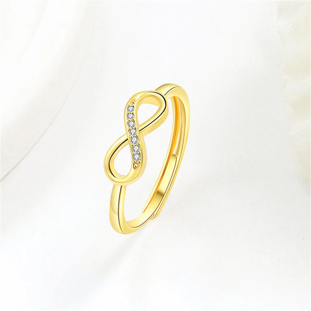 Lihong 925 Sterling Silver Mobius Ring for Women Unique Fashion Jewelry Accessory wit lifestyle view