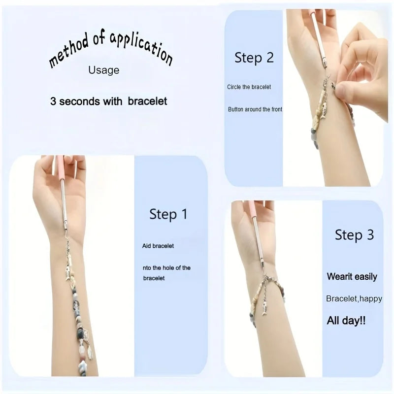 Help Wear Bracelet Tool Partner Jewelry Helper Fastening Aid Quickly Unfasten Hooki additional angle