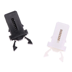 Trash Can Lid Latch Replacement Clip 10 Pcs Black White detail view