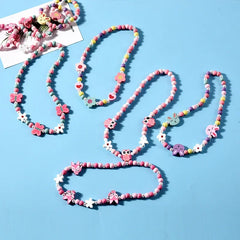 Girl Beads Toys Necklace and Bracelet Set for Girls | Unicorn Princess Jewelry Gift alternate view