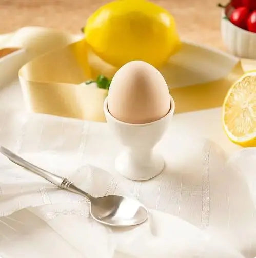 Kitchen Egg Holder White Egg Cup Holder Hard Soft Boiled Egg Breakfast Egg Holder Ban lifestyle view