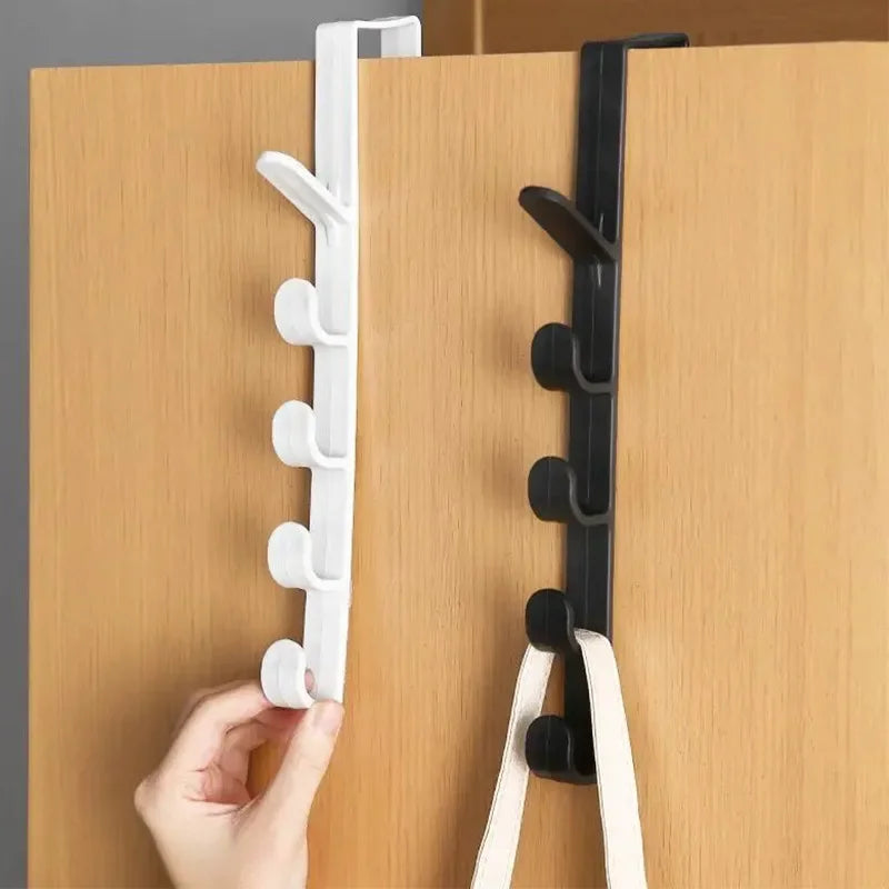 Home Organizer Rack Hook Behind the Door Clothes Coat Hat Towel Hanger Bedroom Bathroom