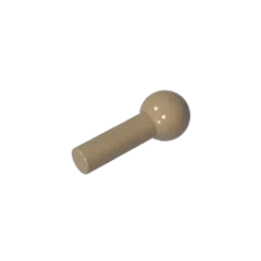 Gobricks Bar 1L with Tow Ball | Compatible Building Block Technical Parts close-up view