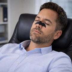 Breathable Adhesive Nose Strips | Anti-Snoring Nose Patch for Day and Night Use close-up view