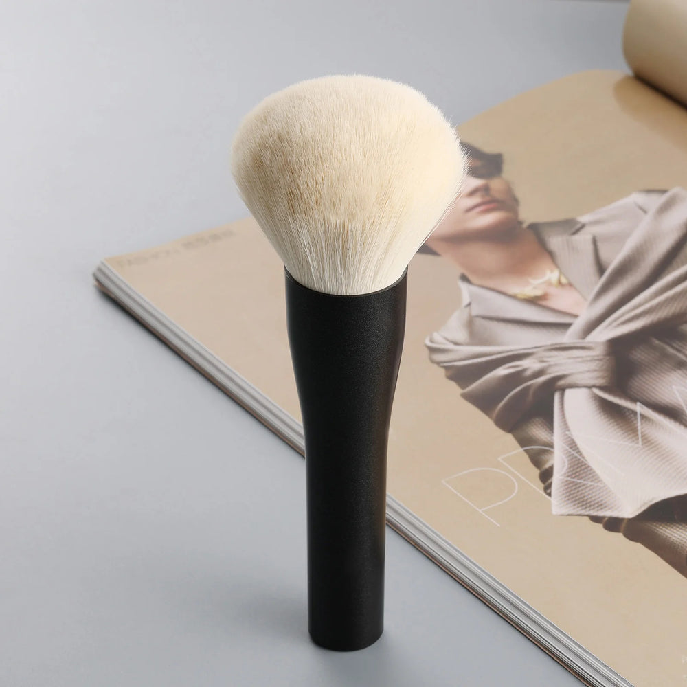 Large Fluffy Powder Brush | Professional Synthetic Bristles for All Skin Types close-up view