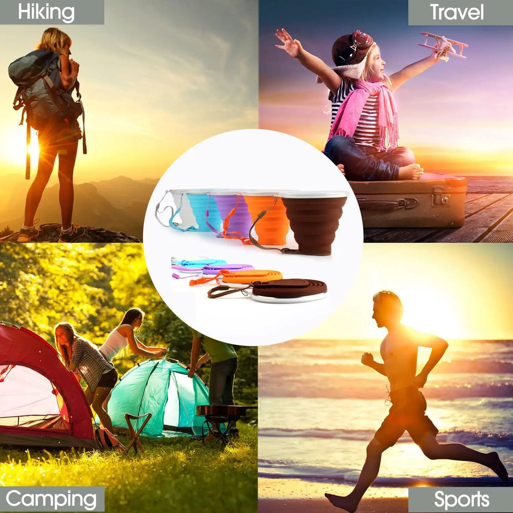 Silicone Foldable Cup Collapsible Telescopic Cute Water Bottle Outdoor Travel Childre lifestyle view