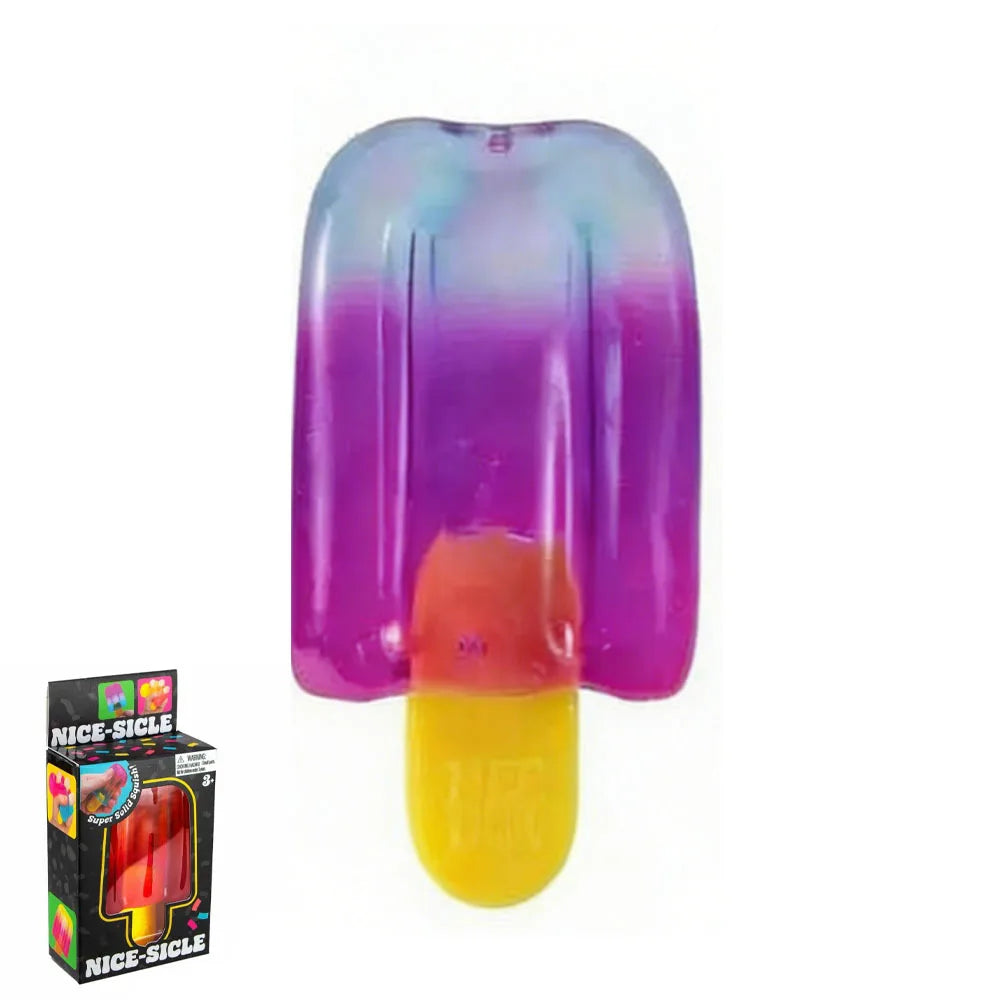Nice Sicle Squishy Cube | Soft Sensory Stress Relief Fidget Toy additional angle