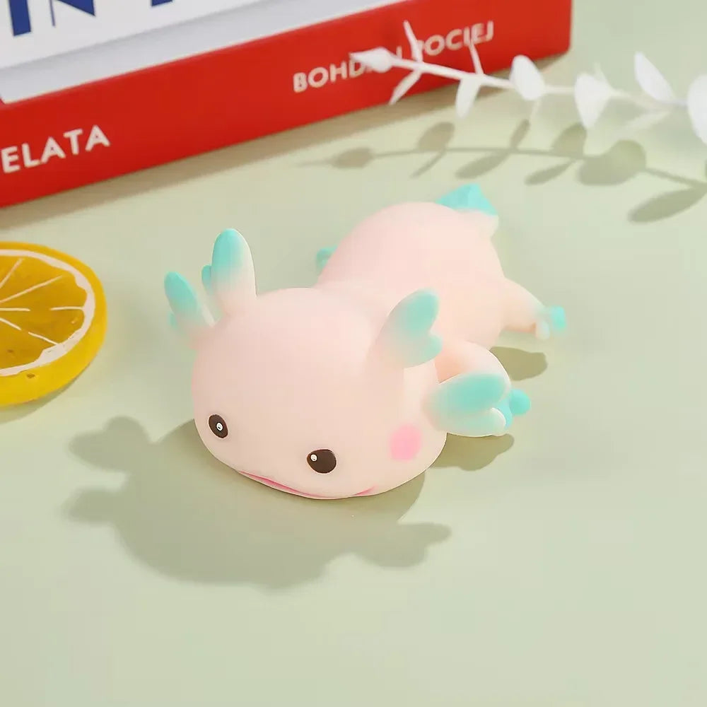 Axolotl Squeeze Ball Cute Fish Relax Cartoon Antistress Squishy Stress Relief Slow Ri alternate view