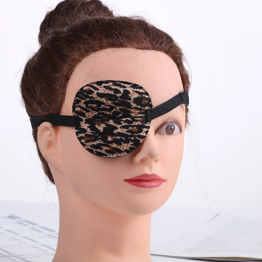 Unisex Black Single Eye Patch | Adjustable Washable Concave Eyepatch for Sleep, Vis additional angle