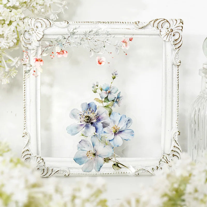 Plant Themed Sticker Pack | 20PCS DIY Decorative Scrapbook Stickers close-up view