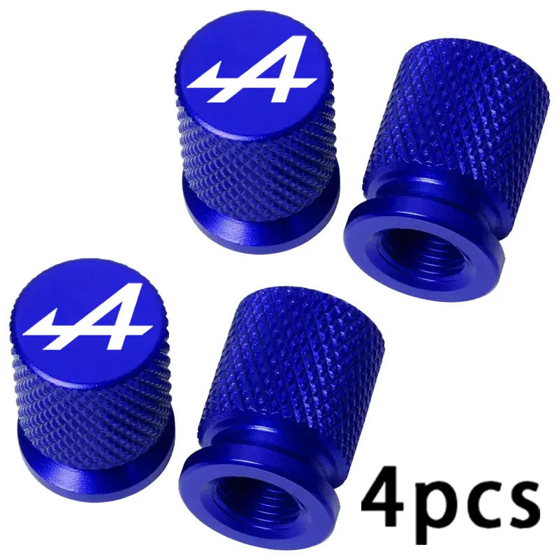4PCS Colorful Car Accessories Car Tire Valve Cap For Alpine Megane 3 4 5 Duster Espace Logan Clio Austral Espace Arkana Scenic