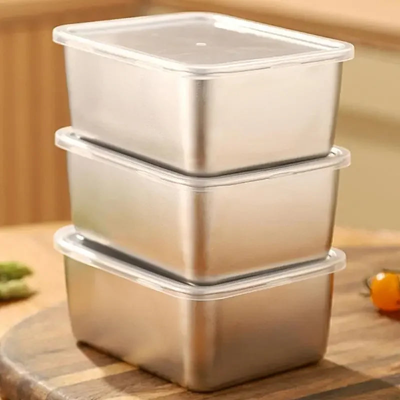 304 Stainless Steel Airtight Food Storage Container | Lunch Bento Box with Lid lifestyle view
