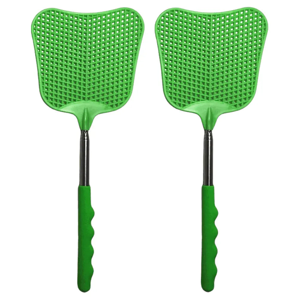 2Pcs Telescopic Fly Swatters with Anti-Slip Handle | Retractable Bug Killer Tools alternate view