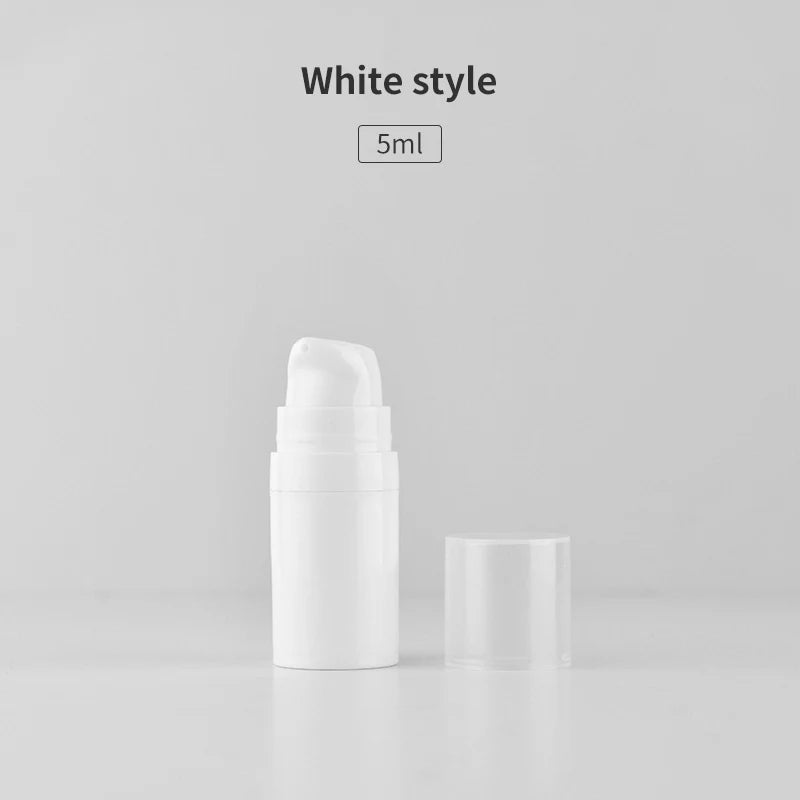 5/10/15ml Empty Airless Pump Bottles Mini Lotion Vacuum Cosmetic Containers Women Make close-up view