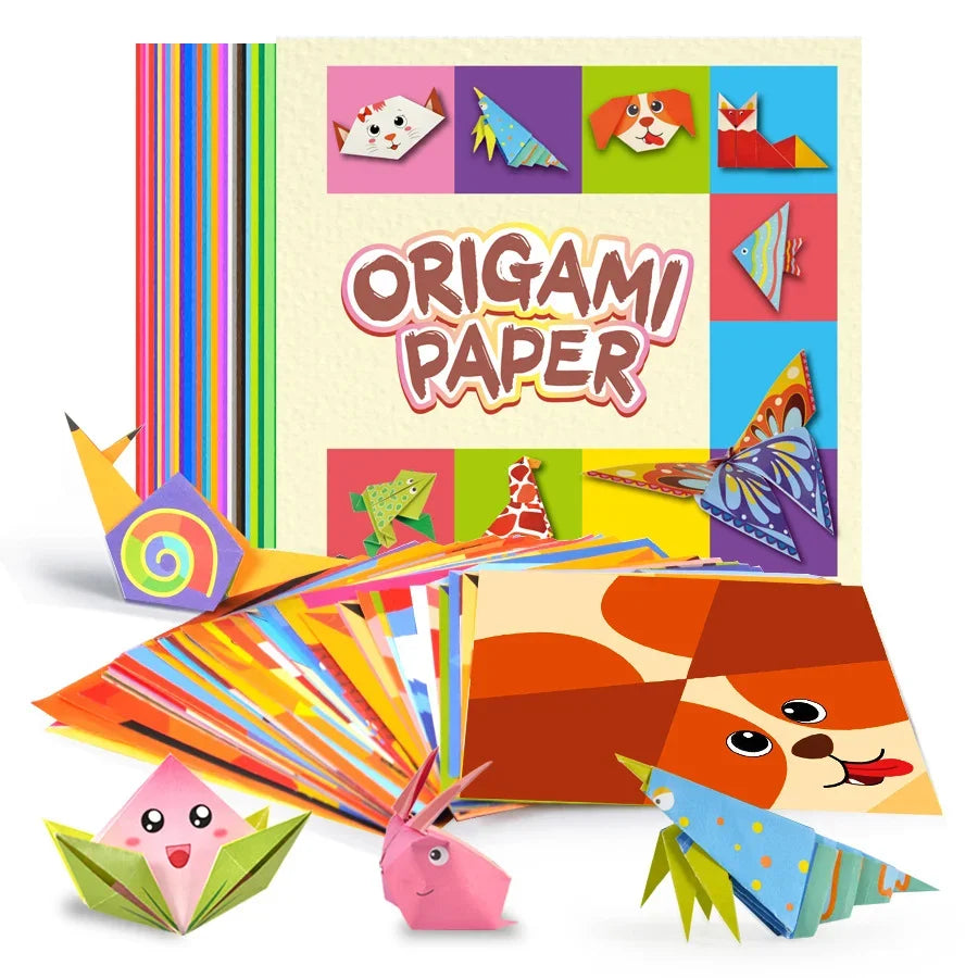 Origami Paper Set 54 Sheets | Double-Sided Folding Paper with Instructions detail view