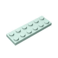 Plate 2 x 6 Building Block | Compatible Building Brick for DIY Creations additional angle