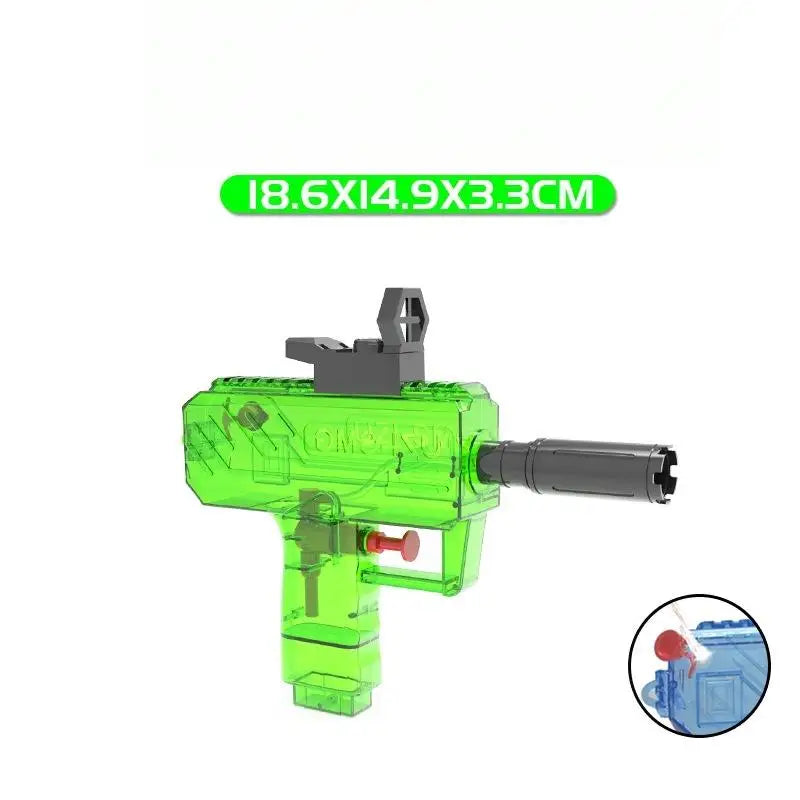 1Pcs Non Electric UZI Water Pistol | High Pressure Full Automatic Summer Beach Toy additional angle