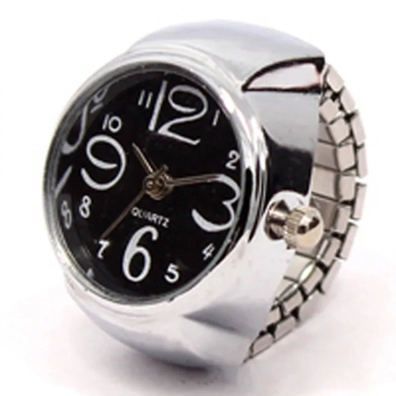 Retro Roman Vintage Punk Finger Watch Ring