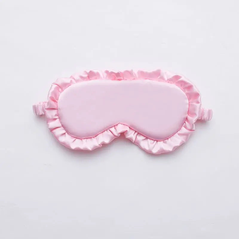 Silk Ruffle Sleep Eye Mask | Soft Blackout Eye Covers for Better Sleep alternate view