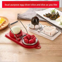 Multi-functional Egg Slicer, Egg Slicing and Cutting Device, Fancy Dicing and Cutting