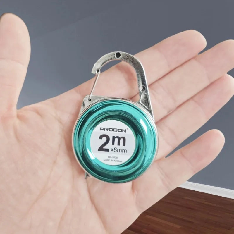 2M Keychain Tape Measure Portable Mini Measuring Ruler Essential forMeasuring Tools P alternate view
