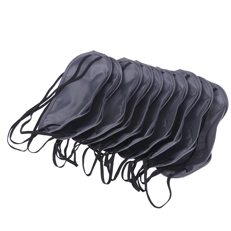 Silk Sleep Eye Mask Set | Light Blocking Padded Blindfold for Travel and Home close-up view