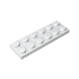 Plate 2 x 6 Building Block | Compatible Building Brick for DIY Creations alternate view