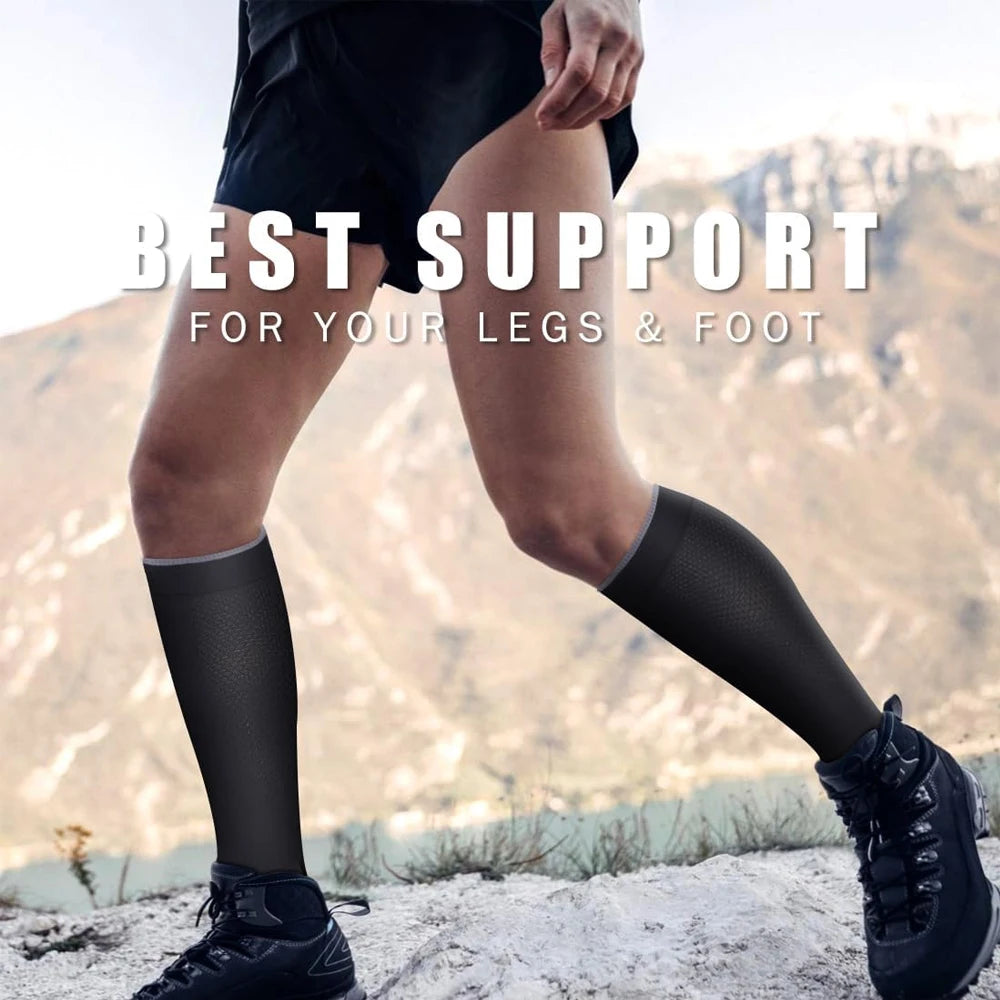 1Pair Compression Socks Women & Men Graduated 20-30mmHg for Running, Athletic, Flight lifestyle view
