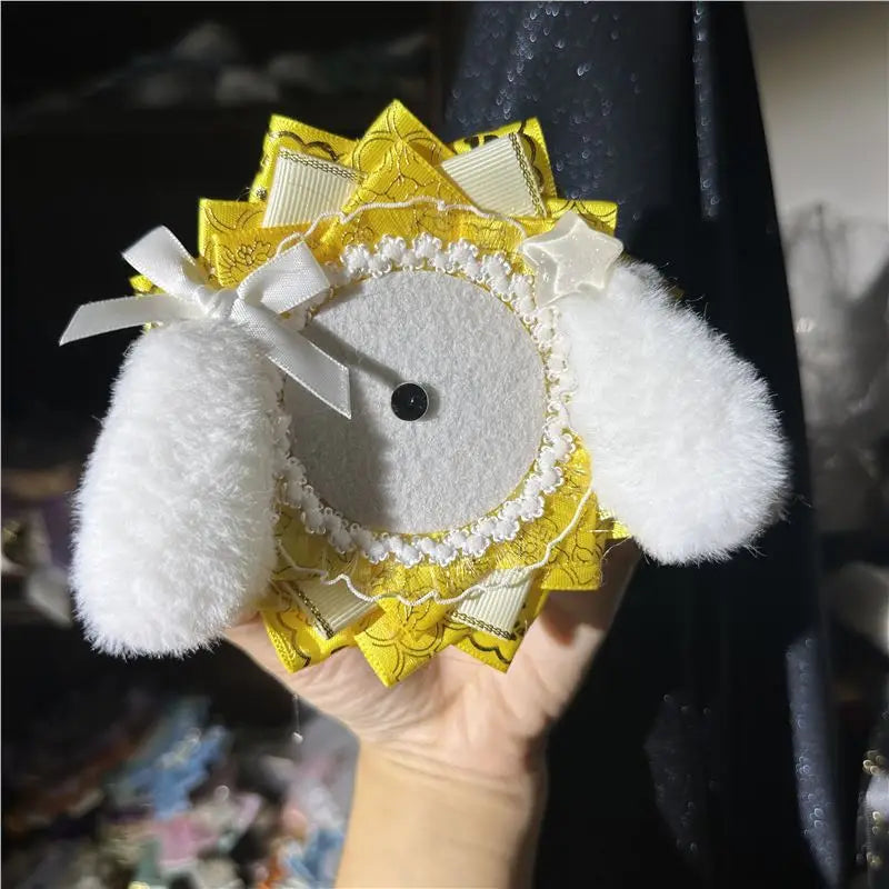 Cute Dog Badge Decor Base, Small Collection Itabag Ornament, Badge Accessory, 2D Anime close-up view