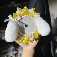Cute Dog Badge Decor Base, Small Collection Itabag Ornament, Badge Accessory, 2D Anime close-up view
