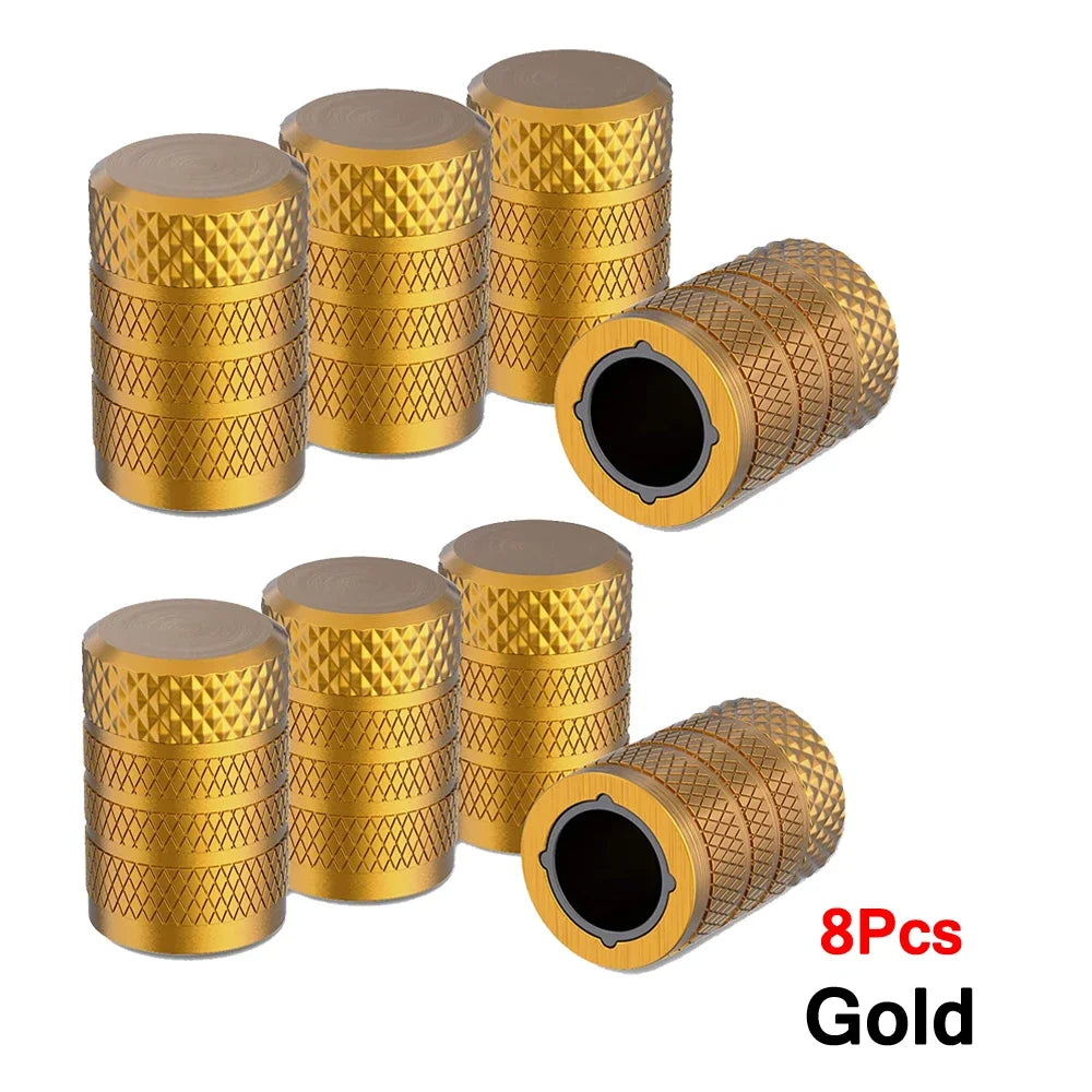 Aluminum Tire Valve Caps 4/8/12 Pcs Universal Stem Covers