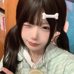 White Bone Hairpins Fashion Lovely Women Gril Headwear Barrettes Hair Band Accessories close-up view