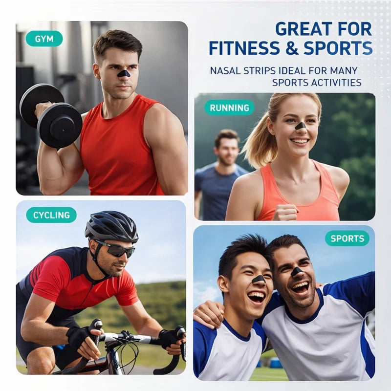 Breathable Sports Nose Strips | 30 Pack for Better Breathing and Restful Sleep detail view