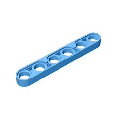Gobricks GDS-694 Technical Liftarm Thin 1 x 6 | Compatible Building Block Piece close-up view