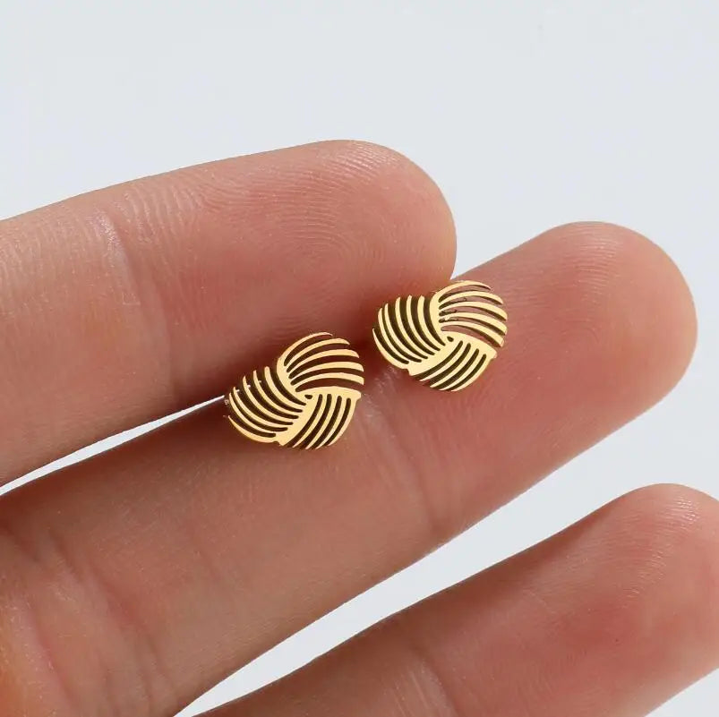 316L Stainless Steel Figure Earring Bicycle Key Crescent Moon Heart Lightening Skul additional angle