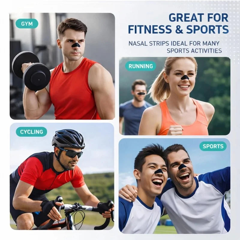 Nasal Strips for Better Breathing | 30 Pack Anti-Snoring Nose Strips additional angle