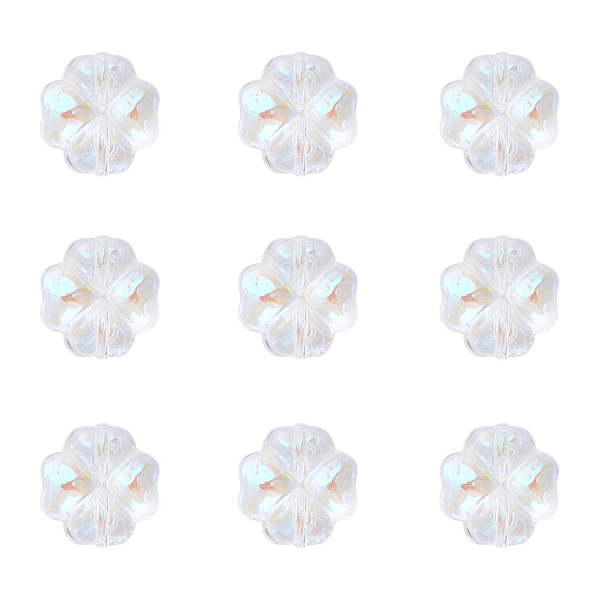 Leaf Flower Beads Scattered Beads Handmade Making Couple Bracelets Necklaces Earrin additional angle