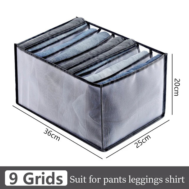 Jeans Organization Storage Box | Closet Drawer Organizer for Pants and Clothing alternate view