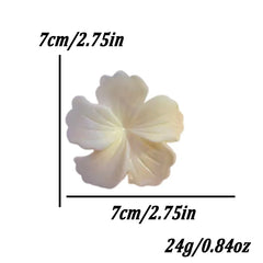1/6pcs Rendering Colorful Flower Hair Clip for Woman Elegant Korean Style Shark Clip Fashion Girl's Ponytail Clip Hair Clamp