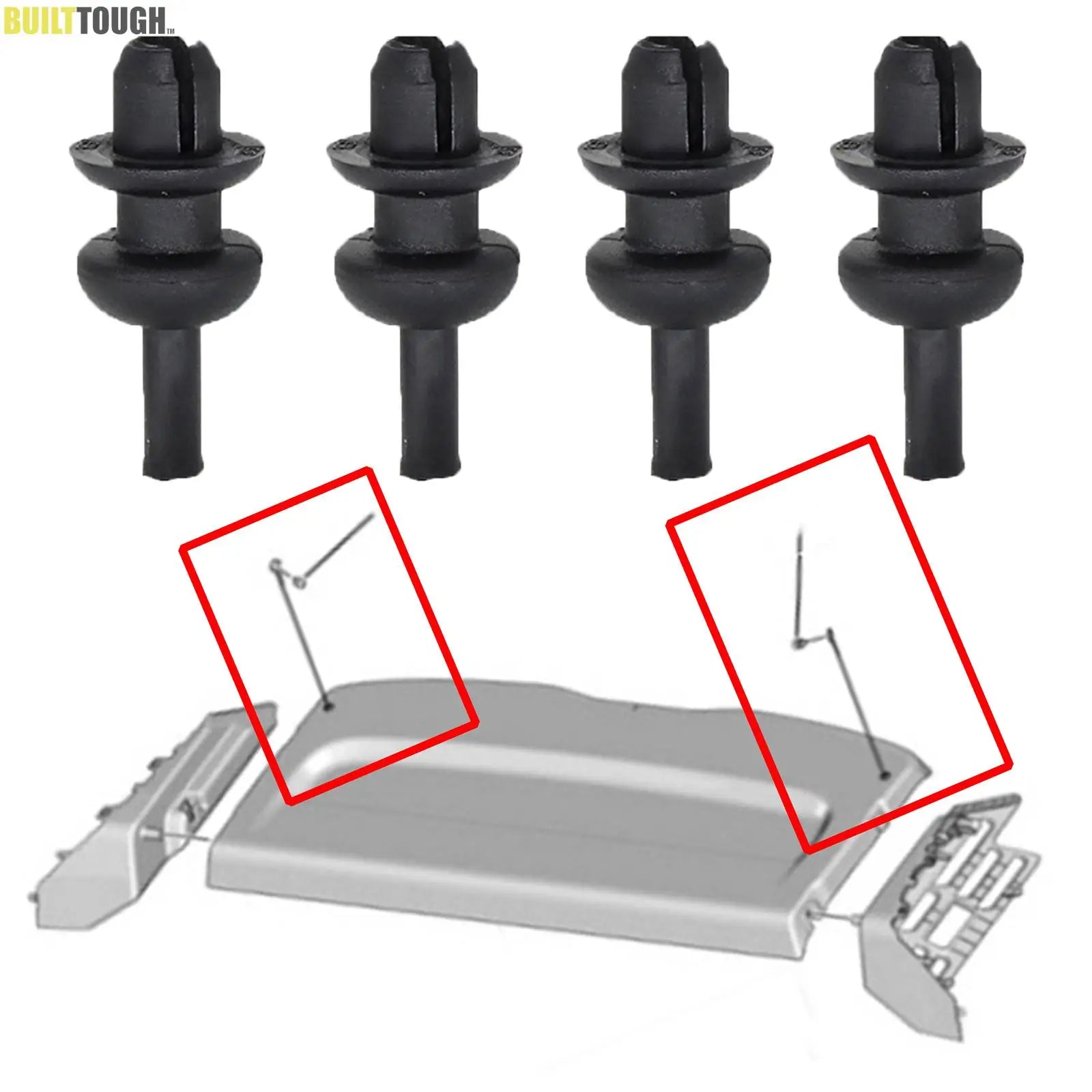 4PCS For Opel Corsa F 2019 2020 2021 Trunk Parcel Shelf Pack Hanger string Clips Strap Rope Mounting Hook Bracket 7903077159